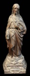 SAGRADO CORAÇÃO DE JESUS- Magnífica escultura de bronze medindo 40 cm alt.