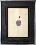 W.C - hidrocor s/ papel milimetrado, datado 1956, medindo: 11 cm x 16 cm e 21 cm x 26 cm