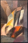 Georges BRAQUE (1882-1963) - óleo s/ tela, medindo 44 x 68 cm e precisando de restauro. (atribuído)