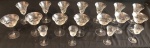 Lote contendo 18 taças de cristal (no estado)