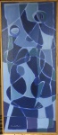 CLAUDIO FACIOLLI - acrílico s/ tela, medindo: 91 cm x 37 cm