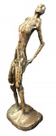 Escultura em bronze, artista desconhecido, medindo: 42 cm alt.