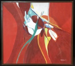 Maria POLO (1937-1983) - oleo s/ tela, medindo: 85 cm x 75 cm 