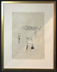 CARYBE (1911-1997) - gravura, tiragem 100/266, assinado a lapis, medindo: 78 cm x 60 cm e 54 cm x 36 cm 