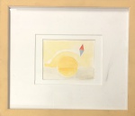 Aluisio CARVAO (1920-2001) - aquarela s/ papel, medindo: 13 cm x 11 cm e 34 cm x 30 cm