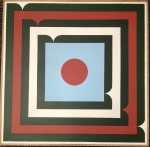 Ivan SERPA (1923-1973) - óleo s/ tela, serie amazônica, datado 10.08.68, medindo: 82 cm x 82 cm 