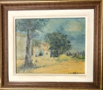 Alfredo VOLPI (1896-1988) (atribuído) - óleo s/ madeira, medindo: 18 cm x 23 cm e 30 cm x 34 cm 