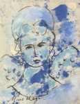 Marc CHAGALL (Attrib.) (1887-1985) - aquarela s/ papel, medindo: 14 cm x 12 cm e 24 cm x 25 cm (todas as obra estrangeiras são atribuídas)