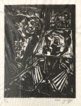 Oswaldo GOELDI (1895-1961) - xilogravura, tiragem 1/12, medindo: 35 cm x 28 cm e 18 cm x 14 cm 
