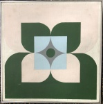 Ivan SERPA (1923-1973) - óleo s/ tela, serie amazônica, datado 6.12.70, medindo: 30 cm x 30 cm