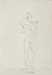 Saül STEINBERG (1914-1999) - nanquim s/ papel, medindo: 48 cm x 37 cm (todas as obra estrangeiras são atribuídas)