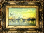 Eugène BOUDIN (1824-1898)(atribuído) - óleo s/ madeira, medindo: 36 cm x 45 cm e 19 cm x 28 cm (todas as obra estrangeiras são atribuídas)