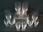 lote contendo: 11 taças de vidro.
