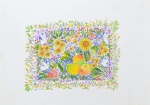 ADIR SODRÉ - ` Flores e frutos ` - técnica mista - 35x25 cm - 2000
