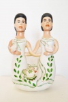 VALE DO JEQUITINHONHA - ` Gêmeas ` - escultura em cerâmica - 49x33 cm
