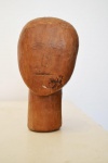 EX-VOTO - ` Cabeça ` - escultura em madeira - 20 cm alt.