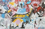 RANCHINHO - `Figuras de Carnaval`- óleo sobre eucatex - 20x30 cm