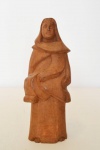 AUTOR NÃO IDENTIFICADO - `Sant`anna` - escultura em madeira - 19 cm alt.