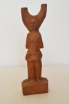 ELOSMAN - `São Sebastião` - escultura em madeira - 25 cm alt.
