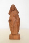 ELOSMAN - `Santa Luzia` - escultura em madeira - 25 cm alt.