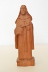 ELOSMAN - `Santa Terezinha` - escultura em madeira - 25 cm alt.