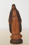 CÍCERO - `Santa` - escultura em madeira -21 cm alt.
