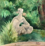 Nivouliès de Pierrefort - Excepcional óleo sobre cartão, sobre eucatex, assinado no C.I.D. Med. 52x38cm