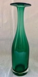Lindo vaso solifleur em vidro de murano no tom verde. Med. 26cm