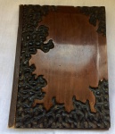 Porta agenda em Jacarandá. Med. 20x15cm