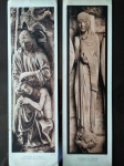 REPRODUÇÕES - Lote com duas lâminas impressas em Parias, representando Esculturas da Catedral de Chantres. "Dieu créant Adam" e "Judith", ambas no Portal Norte da Catedral. Medem 40 x 30 cm aproximadamente e apresentam desgastes do tempo.