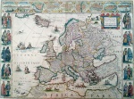 REPRODUÇÃO - " Europa"- Impresso na Inglaterra por Hammond Incorp. Impresso em policromia, off set. Mede 45 x 64 cm.