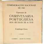 Exposição da Ourivesaria Portuguesa dos séc. XII a XVII - 1940 - Coimbra - catalogo fartamente ilustrado