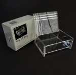 Caixa Multiuso em Acrílico Transparente - Sem Uso - na Caixa. Medida: 6 X 13 X 10 cm.