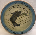 CASA DA SUIÇA - prato de coleção em cerâmica, medindo; 26 cm diâmetro.