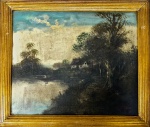 Camille Jean-Baptiste COROT (Attrib.) (1796-1875) - óleo s/ tela colado em madeira, medindo: 54 cm x 45 cm e 65 cm x 55 cm (todas as obras estrangeira são atribuídas ao artista)