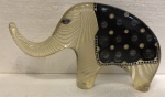 ABRAHAM PALATNIK - arte cinética, escultura em resina de poliéster representando elefante, medindo: 26 cm x 14 cm alt.