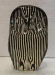 ABRAHAM PALATNIK - arte cinética, escultura em resina de poliéster representando coruja, medindo: 10 cm alt.