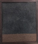 MIRA SCHENDEL - óleo s tela de juta colado madeira, medindo; 33 cm x 37 cm