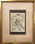 Marc CHAGALL (Attrib.) (1887-1985) - gravura, medindo: 12 cm x 13 cm e 24 cm x 30 cm (todas as obras extrangeira são atribuídas ao artista)