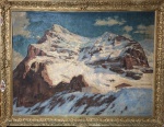 Fritz OSSWALD (1878-1966) - óleo s/ tela, medindo: 1,00 m x 74 cm e 1,16 m x 90 cm (precisa restauro)