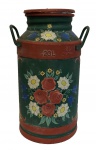 METALOSA - maravilhoso balde leiteira para 20 Litros, todo pintado a mão, medindo: 51 cm alt.
