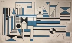 Roberto BURLE MARX (1909-1994) - acrilico s/ tela, medindo: 2,00 m x 1,20 m (ACOMPANHA COMPROVANTE DE AUTENTICIDADE)
