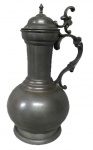 COLEÇÃO: RESTAURANTE CASA DA SUIÇA, jarra de pewter. medindo: 24 cm alt.