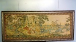 Maravilhoso GOBELINE  europeu  , cerca de 1900 .  assinado por Le PIFFERARO.  Impecavel em linda moldura  medindo 204 x 87 cm.