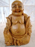 Escultura em pedra dura representando " BUDA "  bem feitinha - comprimento 8 ,5 cm