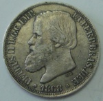 BRASIL - 200 RÉIS DE PRATA ANO 1868.