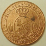 FRANÇA - 2 1/2 CENTIMOS DE BRONZE ANO 1808.
