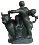 JOSÉ PEDROSA  escultura em bronze patinado