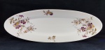 Grande travessa em porcelana numerada dec. com flores med. 51 x 18 x 05 cm