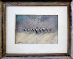 J. CAVALIERE (1952), Cena árabe, ost, 19x27cm, assinado. Pintor, aluno de G. Óppido de quem assimilou tendências impressionistas (Julio Louzada).
